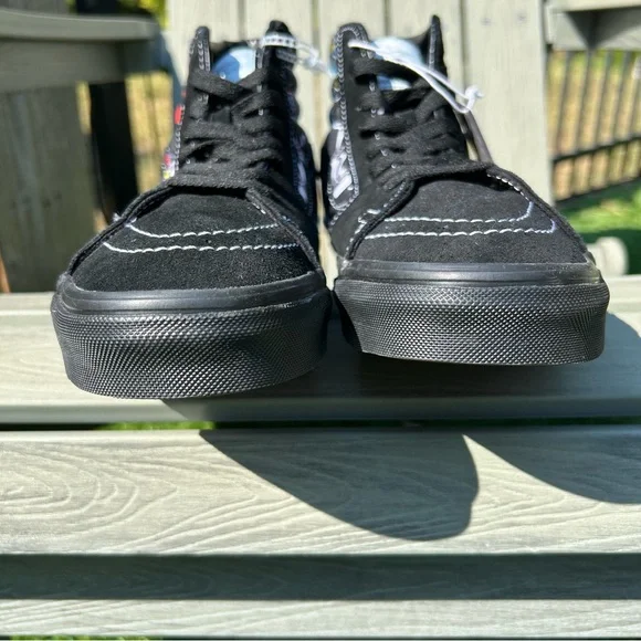 Vans X Disney 100th Villains Sk8Hi Shoes Men's Size 7.5 Womens 9 Black Sneakers - Picture 5 of 15